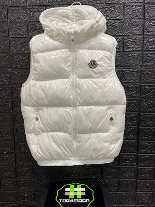 Gilet Moncler White - Cappuccio removibile