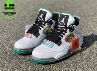 Air Jordan 4 - Lucid Green Rasta